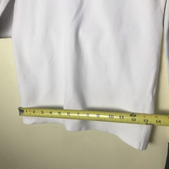 Louis Vuitton NEW Sweater Top Flare Sleeve Cuffs Uniform White Black Knit Crew S - Picture 15 of 16